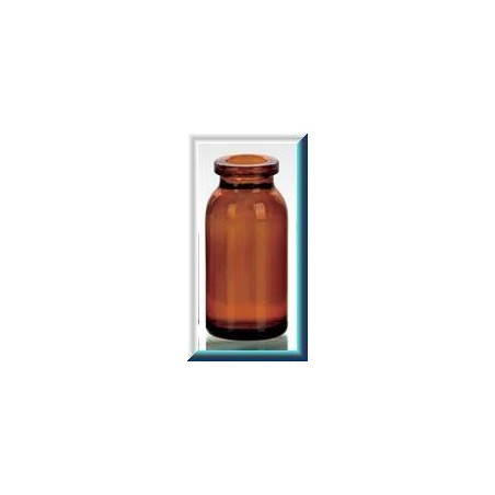 10mL Amber Molded Serum Vials, 25x54mm, Ream of 168
