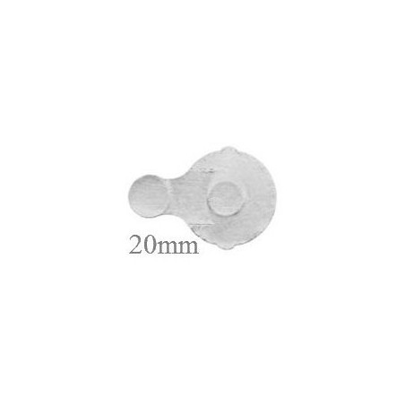20mm IVA Foil Seal, Silver, Sterile, Roll of 1000