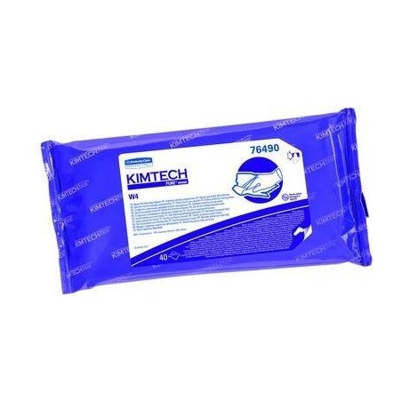 KIMTECH PURE* W4 Pre-Saturated Sterile Wipers, Pk 40