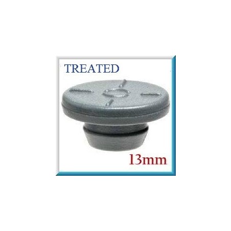 13mm Vial Stopper, Silicone Treated Round Bottom, Bag of 1000