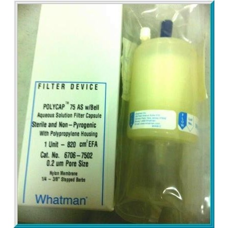 Whatman 6706-7502 Polycap 75AS Capsule Filter with Bell