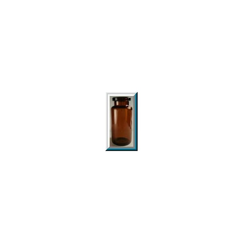 20mL Amber Serum Vials, TUBING SHAPE, 29x62mm, Ream of 150