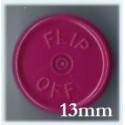 13mm Flip Off Vial Seals, Burgundy, Pack of 100