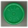20mm Flip Off Vial Seals, Green, Pack of 100