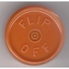 20mm Flip Off Vial Seals, Rust Orange, Bag of 1000
