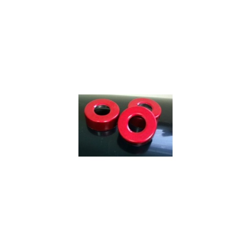 20mm Hole Punched Vial Seal, Red, Bag 1000