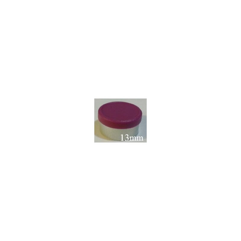 13mm West Matte Flip Cap Vial Seals, Burgundy Violet, Bag 1000