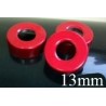 13mm Hole Punched Vial Seal, Red, Bag 1000