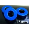 13mm Hole Punched Vial Seal, Blue, Bag 1000
