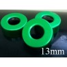 13mm Hole Punched Vial Seal, Green, Bag 1000