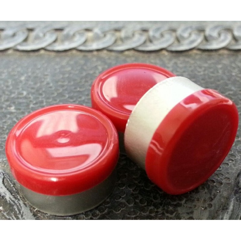 West 13mm Red Smooth Vial Caps