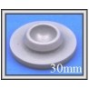 30mm Vial Stoppers, Gray, Pk 100