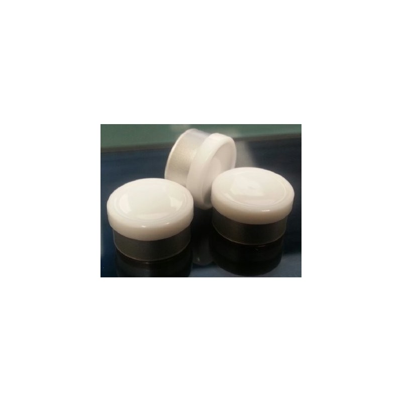 West 13mm Smooth Vial Caps, White, Bag 1000