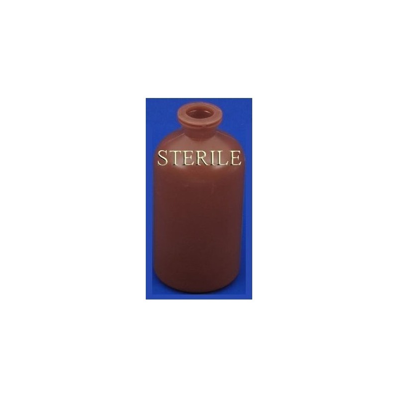 30ml Sterile Amber Plastic Serum Bottle Vials, Cs of 1,470