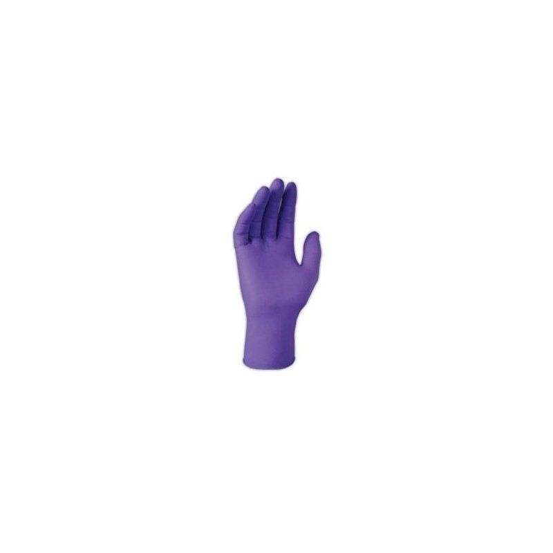 Purple Nitrile Gloves, Powder Free, Large, Pk 100