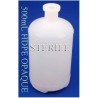 500mL Sterile Plastic Serum Bottles, Opaque HDPE, Case of 105