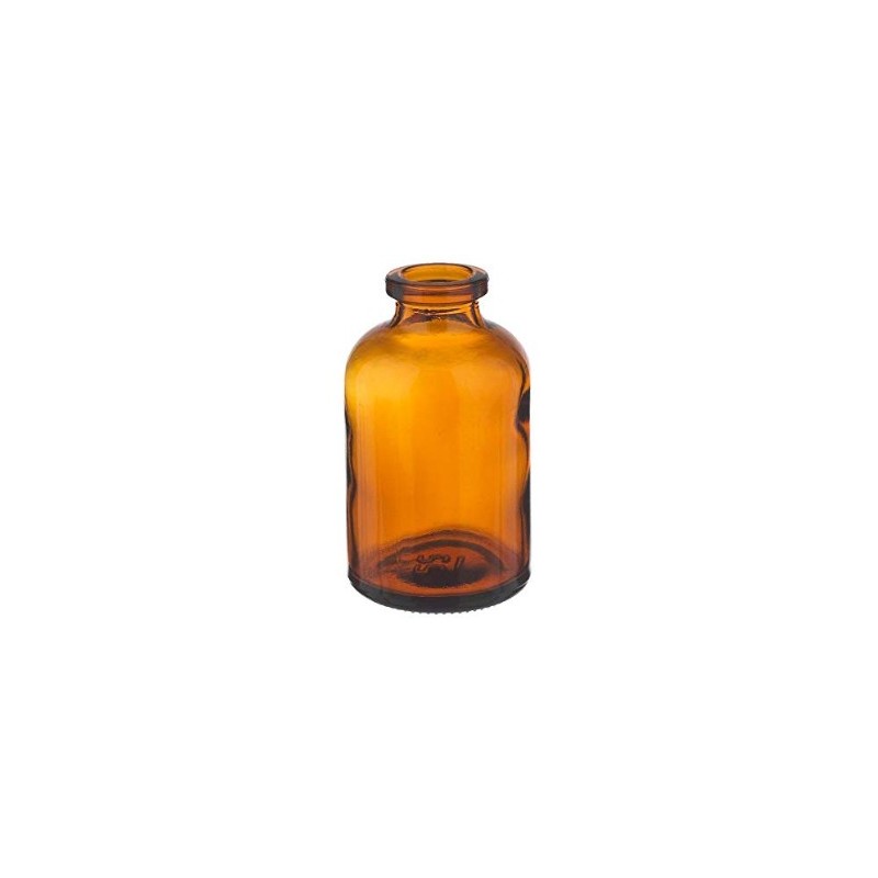 30mL Amber Serum Bottle Vials, 37x65mm, Case of 270