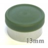 13mm West Matte Flip Cap Vial Seals, Avocado Green, Bag 1000