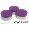 13mm Long Skirt Flip Cap Seal, Purple, Bag of 1,000