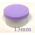 13mm West Matte Flip Cap Vial Seals, Lavender, Bag 1000