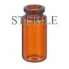 10mL Amber Sterile Open Vials, Depyrogenated, Tray of 145 pieces