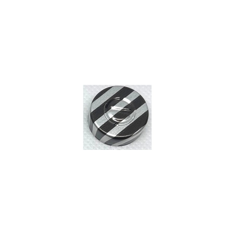 20mm Center Tear Vial Seals, Black Stripe, Pack of 100