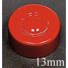 13mm Center Tear Vial Seals, Red, Bag of 1000