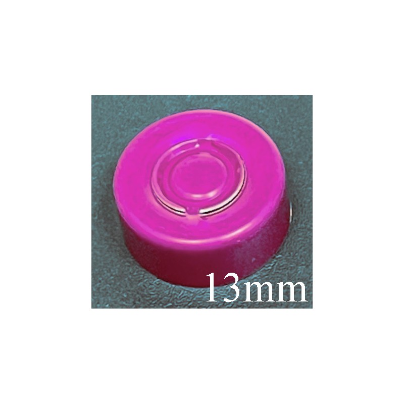 13mm Center Tear Vial Seals, Wine, Bag of 1000