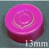 13mm Center Tear Vial Seals, Wine, Bag of 1000