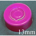 13mm Center Tear Vial Seals, Wine, Pack of 100