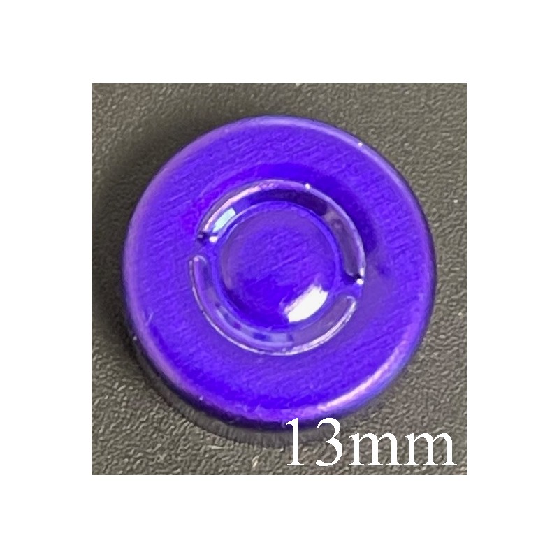 13mm Center Tear Vial Seals, Purple, Bag of 1000