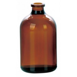 100mL Amber Serum Vials, 52x95mm, Ream of 68