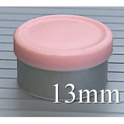 13mm West Matte Flip Cap Vial Seals, Matte Pink, Bag 1000