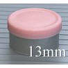 13mm West Matte Flip Cap Vial Seals, Matte Pink, Bag 1000