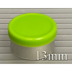 13mm West Matte Flip Cap Vial Seals, Willow Green, Bag 1000