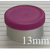 13mm West Matte Flip Cap Vial Seals, Burgundy Violet, Bag 1000