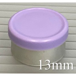 13mm West Matte Flip Cap Vial Seals, Lavender, Bag 1000