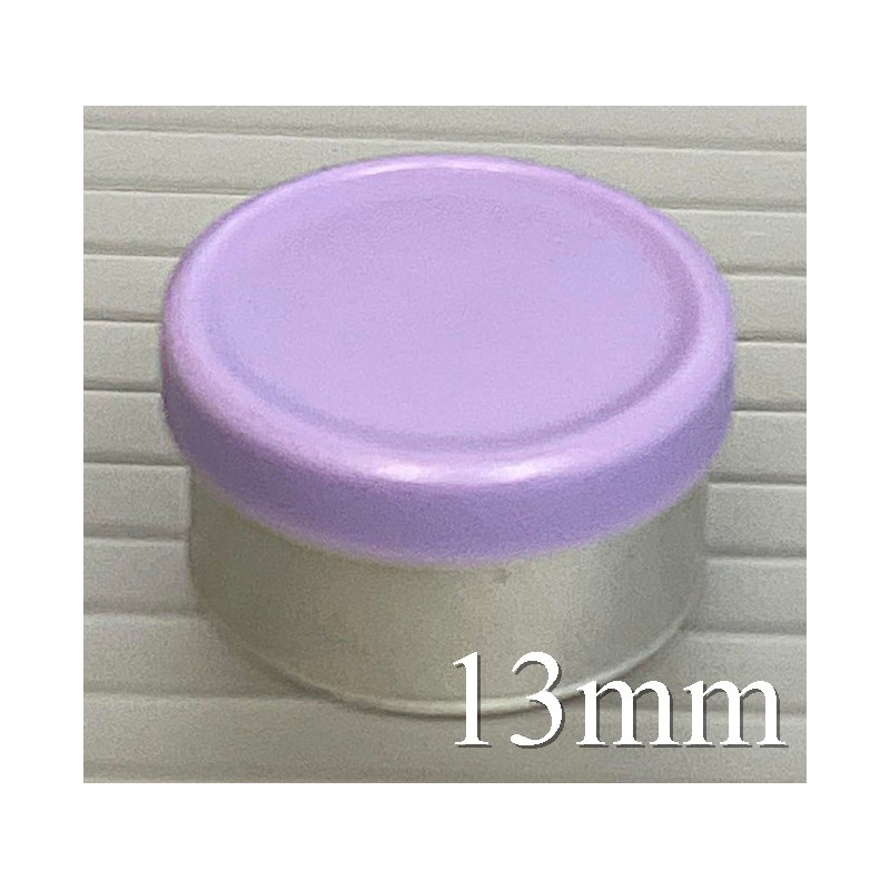 13mm West Matte Flip Cap Vial Seals, Lavender, Bag 1000 13mm West Matte Flip Cap Vial Seals, Lavender, Bag 1000