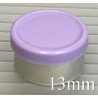 13mm West Matte Flip Cap Vial Seals, Lavender, Bag 1000