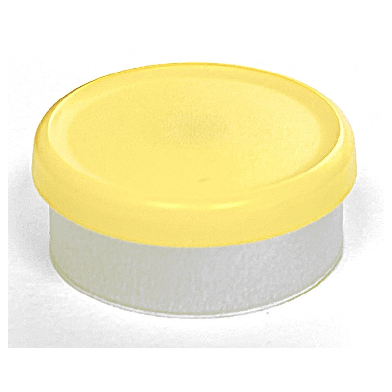 20mm West Matte Flip Cap Vial Seals, Yellow, Bag 1000 20mm West Matte Flip Cap Vial Seals, Yellow, Bag 1000
