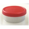 20mm West Matte Flip Cap Vial Seals, Red, Bag 1000