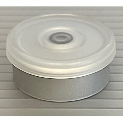 20mm West Matte Flip Cap Vial Seals, Clear, Bag 1000