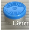 13mm Flip Off Vial Seals, Light Blue, Bag of 1000