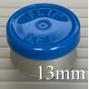 13mm Flip Off Vial Seals, Royal Blue, Bag of 1000