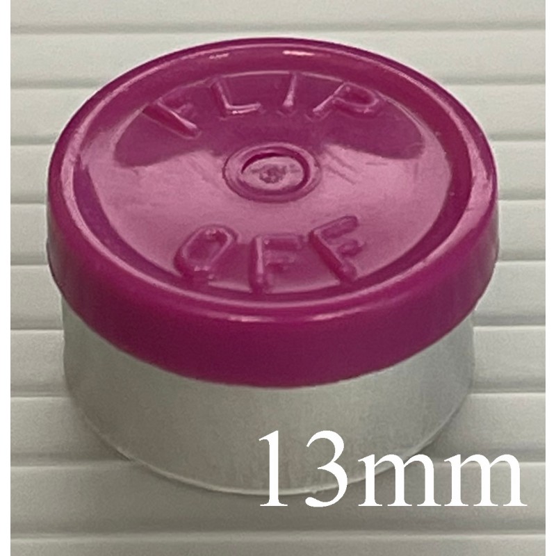 13mm Flip Off Vial Seals, Burgundy, Case of 1000 13mm Flip Off Vial Seals, Burgundy, Case of 1000