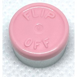 13mm Flip Off Vial Seals, Gloss Pink, Case of 1000