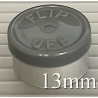 13mm Flip Off Vial Seals, Dark Gray, Case of 1000