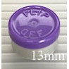 13mm Flip Off Vial Seals, Purple, Pack of 100