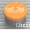 13mm Flip Off Vial Seals, Faded Light Orange, Case of 1000