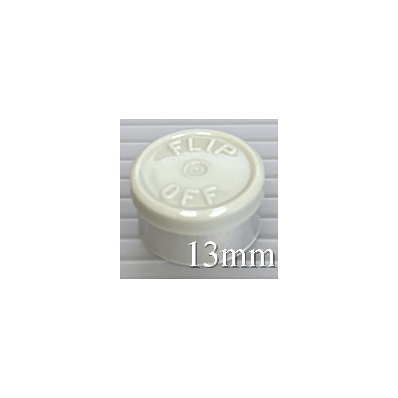13mm Flip Off Vial Seals, Light Misty Gray, Pack of 100 13mm Flip Off Vial Seals, Light Misty Gray, Pack of 100
